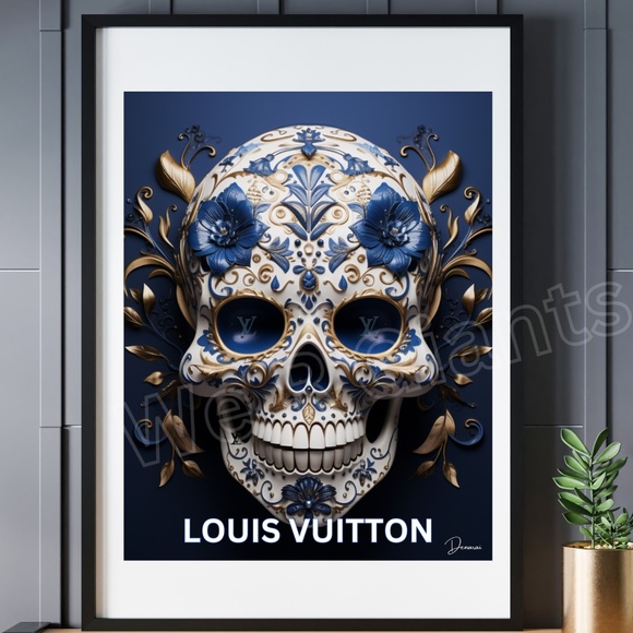 Louis Vuitton Day of the Dead Print Wall Art Poster Wall Decor LV Print  11x14 - Picture 1 of 2
